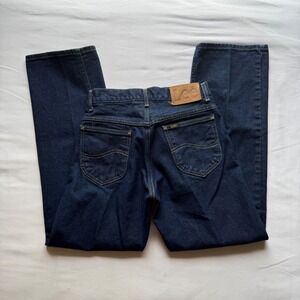 Vintage Lee Riders Jeans Mens 29x30 Dark Wash Straight Leg Denim Made in USA